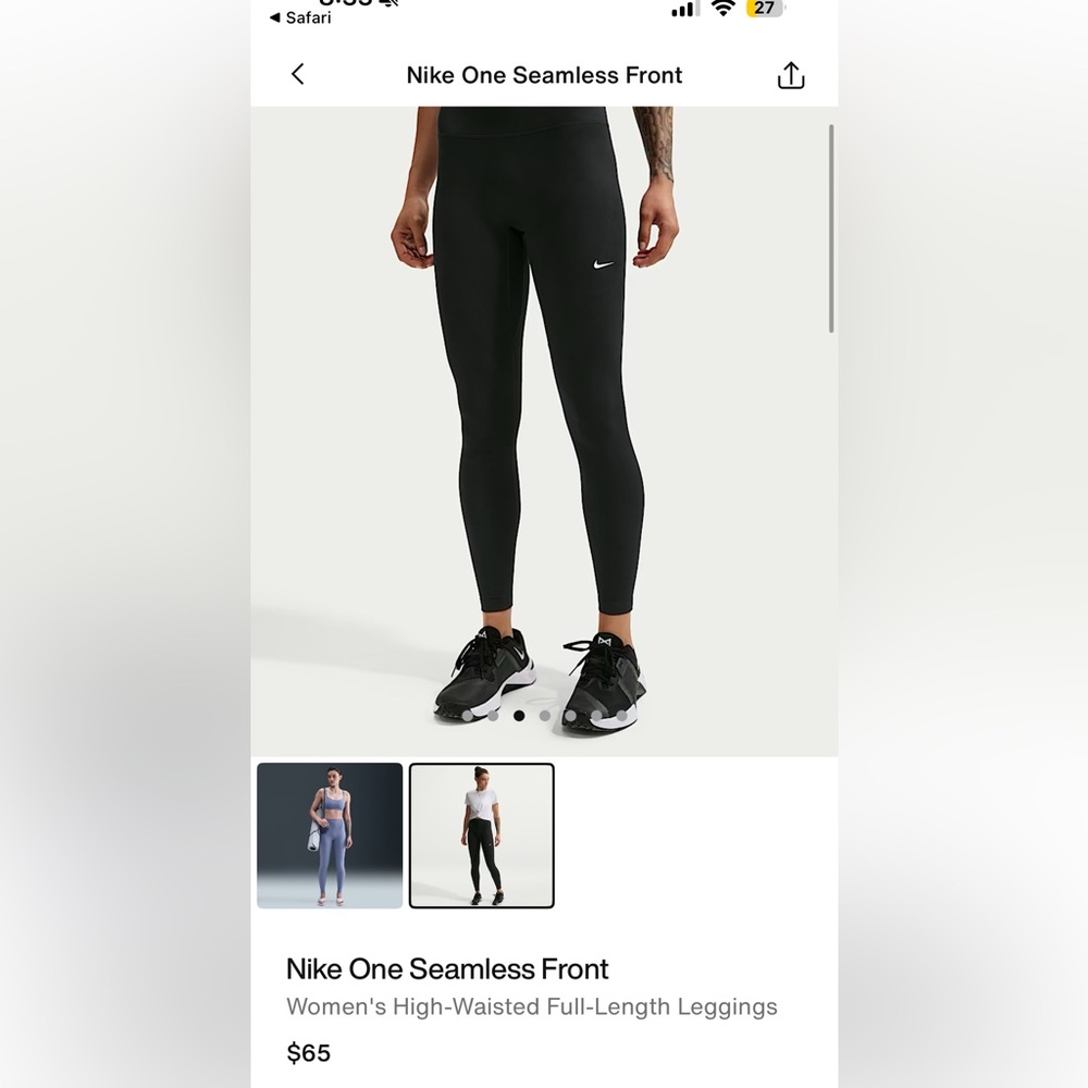 Nike Black Seamless Leggings